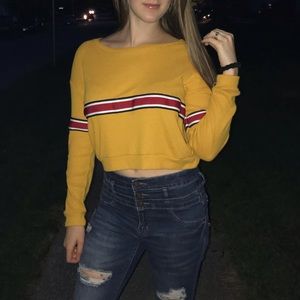 Cropped Yellow Long Sleeve